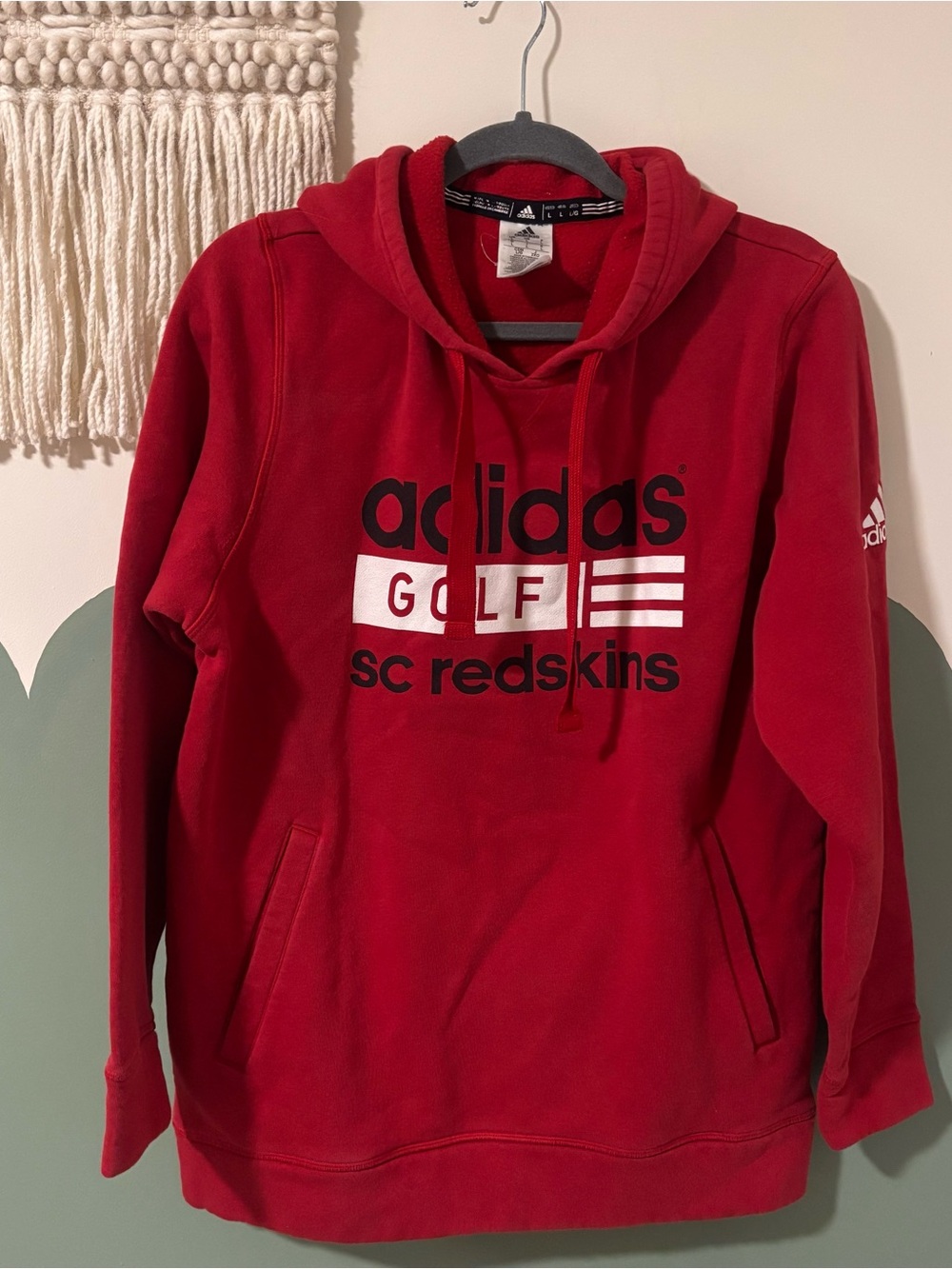 Adidas Men’s Golf SC Redskins Red Hooded Sweatshirt